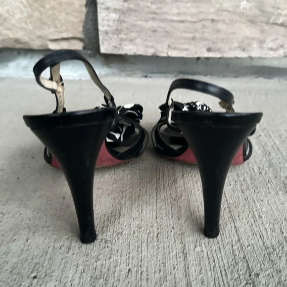 Coach Farrah Black and White Heels - Picture 2 of 4